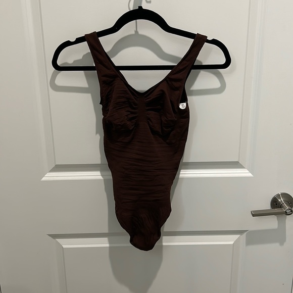 Yitty Brown Thong Tank top bodysuit - Picture 1 of 3
